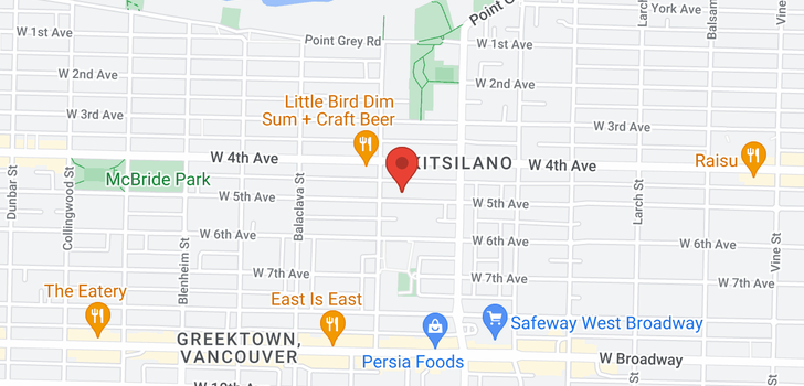 map of 2901 W 5TH AVENUE